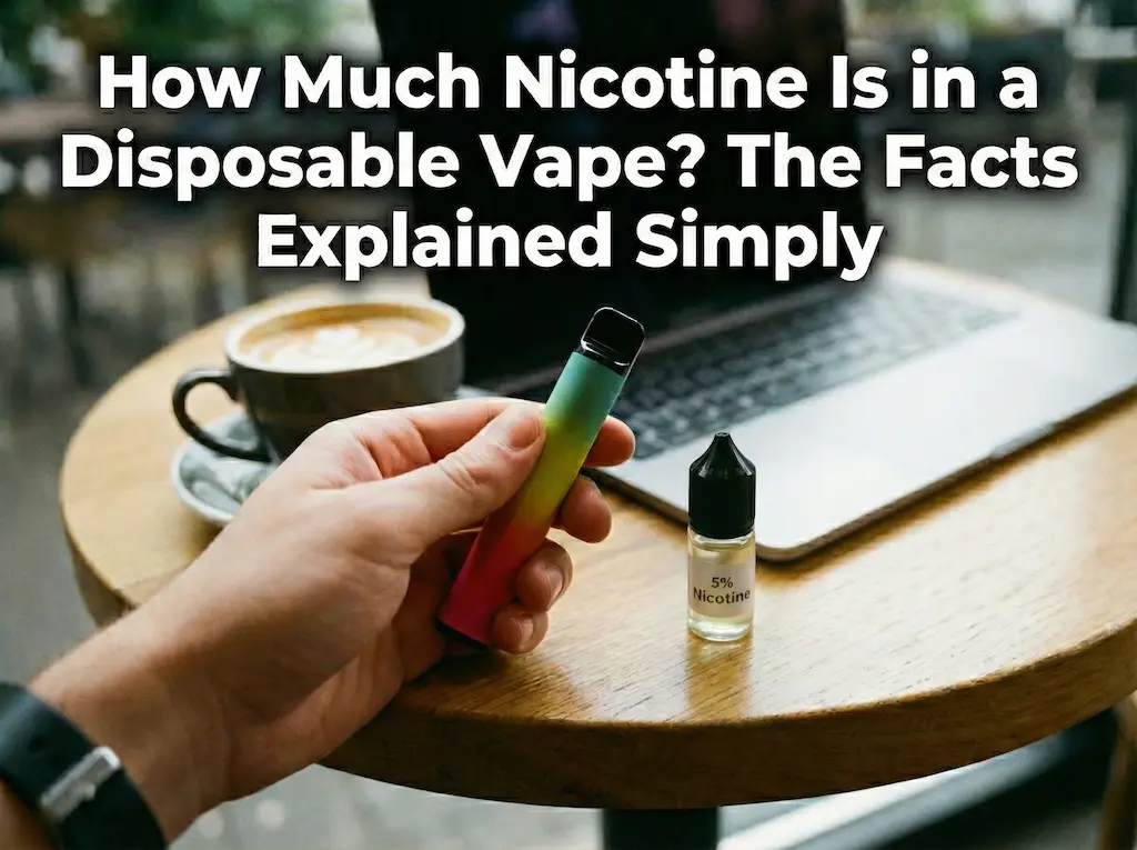 Hvor meget nikotin er der i en engangs vape forklaret visuelt