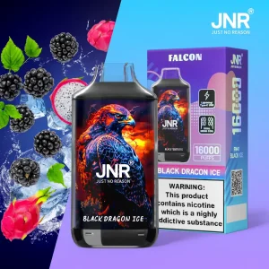 JNR Falcon 16000 Puff - Black Dragon Ice 16K Dual Mesh Coil