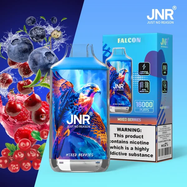 JNR Falcon 16000 Puff - Blandade bär 16K 100% Original