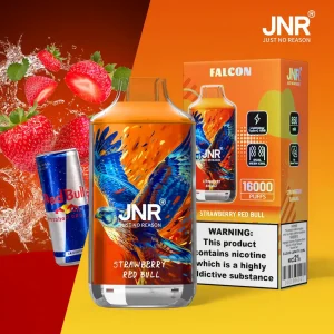 JNR Falcon 16000 Puff - Strawberry Red Bull 2% Nicotine