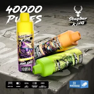 Stagbar King 40000 Puffs instelbare luchtstroom wegwerpvape met gaasspoel en LED-display - Hoofdafbeelding product