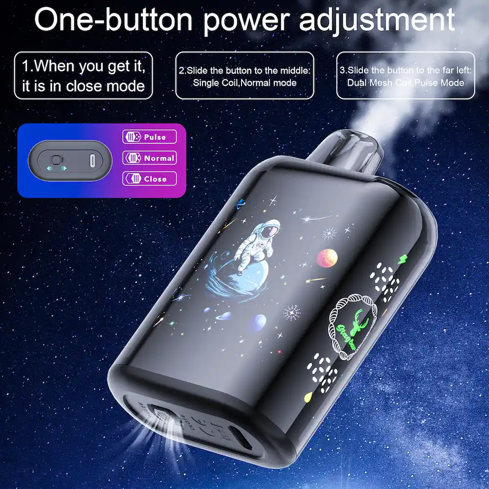 Stagbar Pulse X 40000 40K Puffs Smart Screen Vape 12 Stagbar Pulse X 40000 Puffs Disposable Vape with One-Button Power Adjustment – Normal and Pulse Dual Mesh Modes