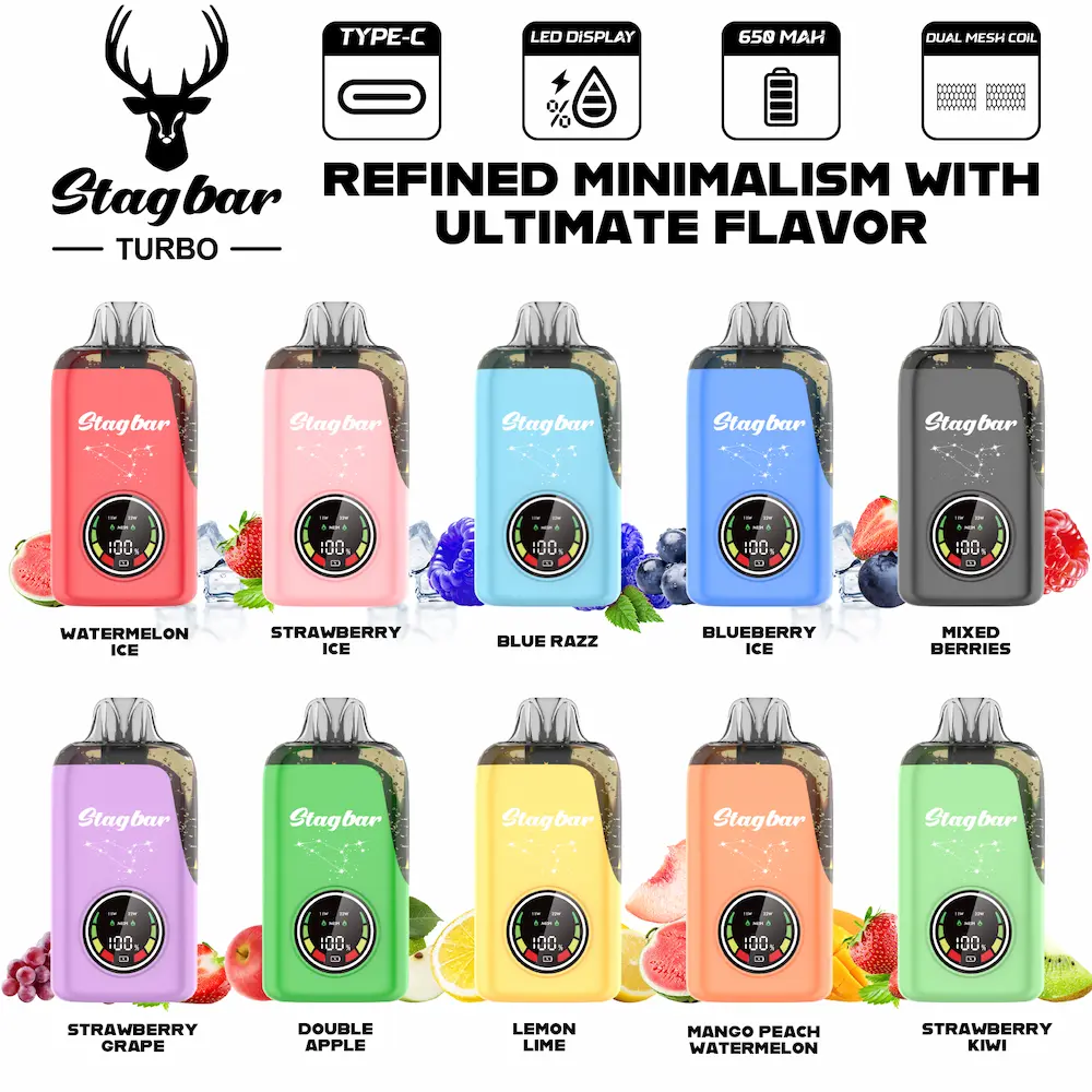 Stagbar Turbo 36000 Puffs Disposable Vape – Full Flavor Collection