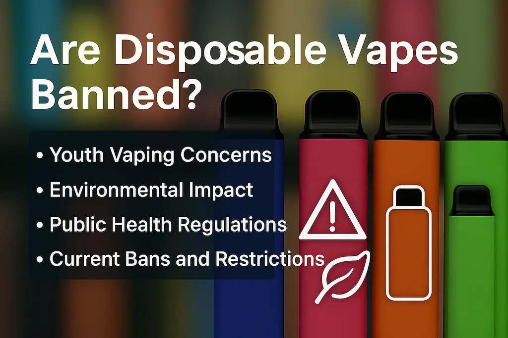 Disposable vapes placed over a world map representing global laws and restrictions on vaping in 2025