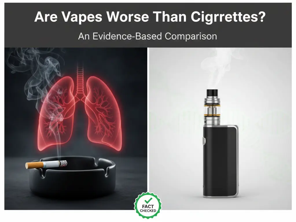 Are vapes worse than cigarettes evidence-based comparison guide
