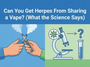 Home 44 Herpes risk from sharing a vape and saliva on the mouthpiece
