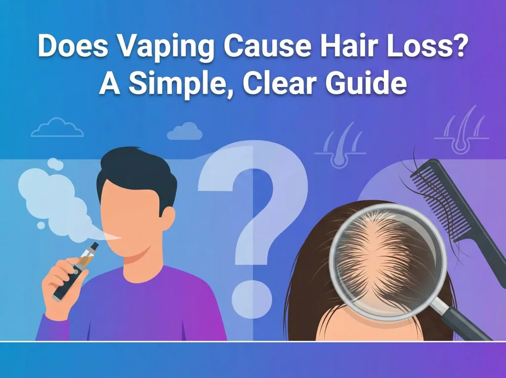simple guide explaining if vaping can cause hair loss