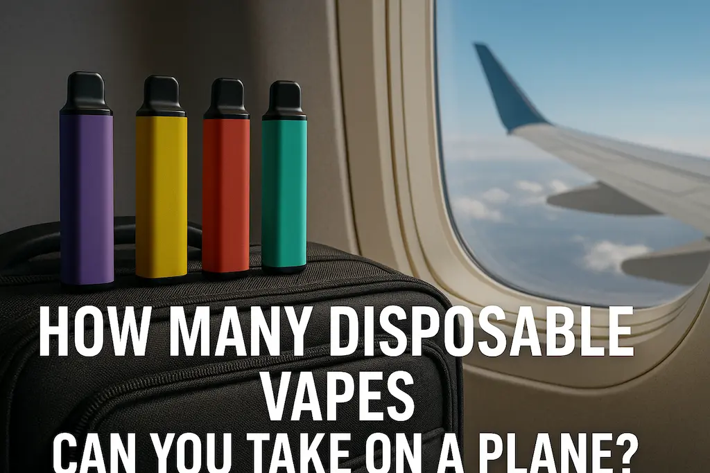 Guidance on how many disposable vapes travelers can legally bring on a plane under airline rules
