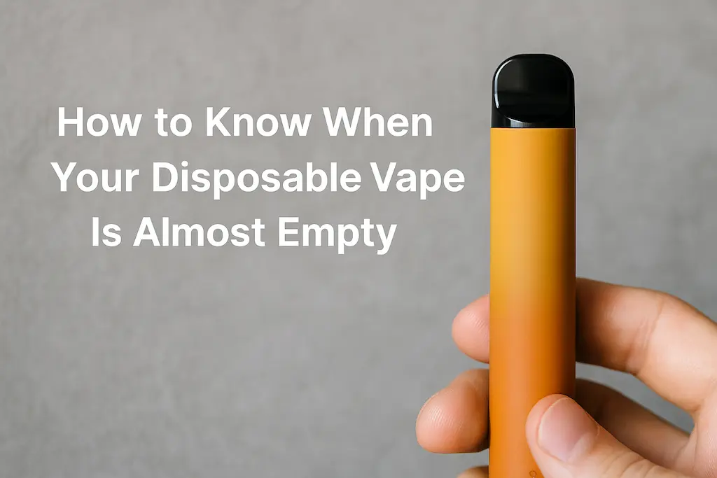 How to Know When Your Disposable Vape Is Almost Empty 2 Signs to know when a disposable vape is almost empty