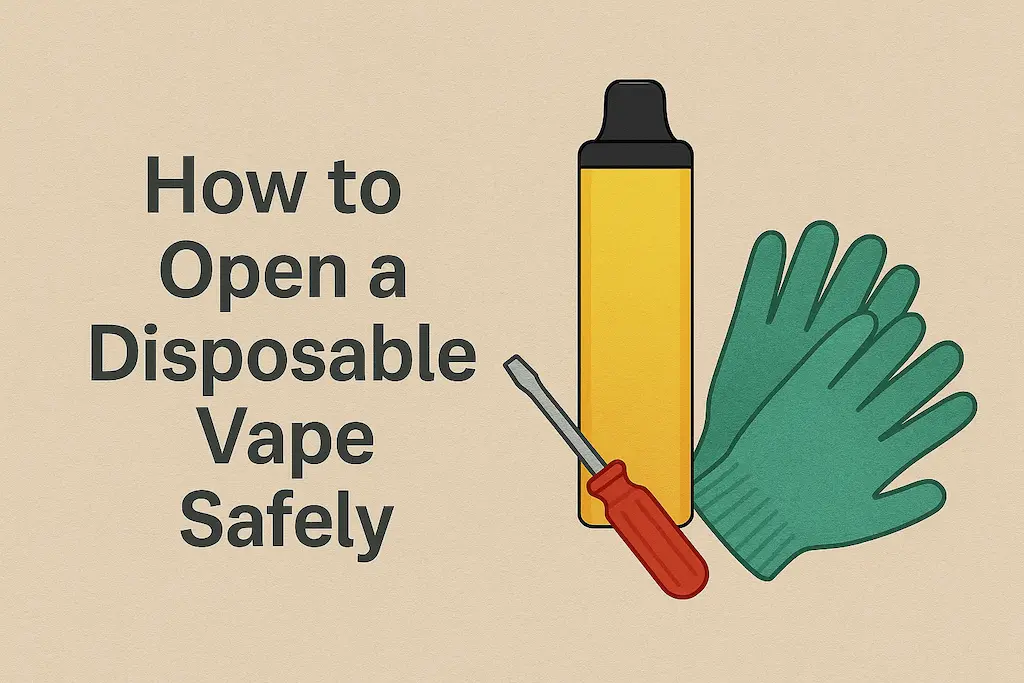 Guide on how to open a disposable vape safely for inspection or recycling