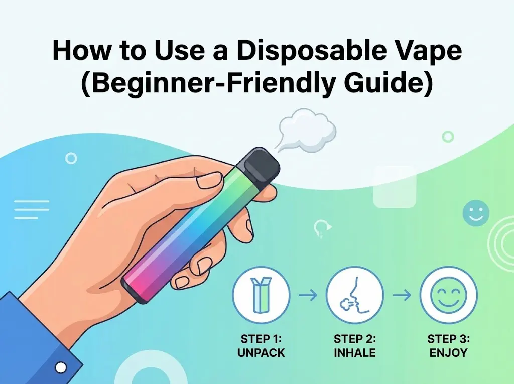 How to use a disposable vape step by step for beginners