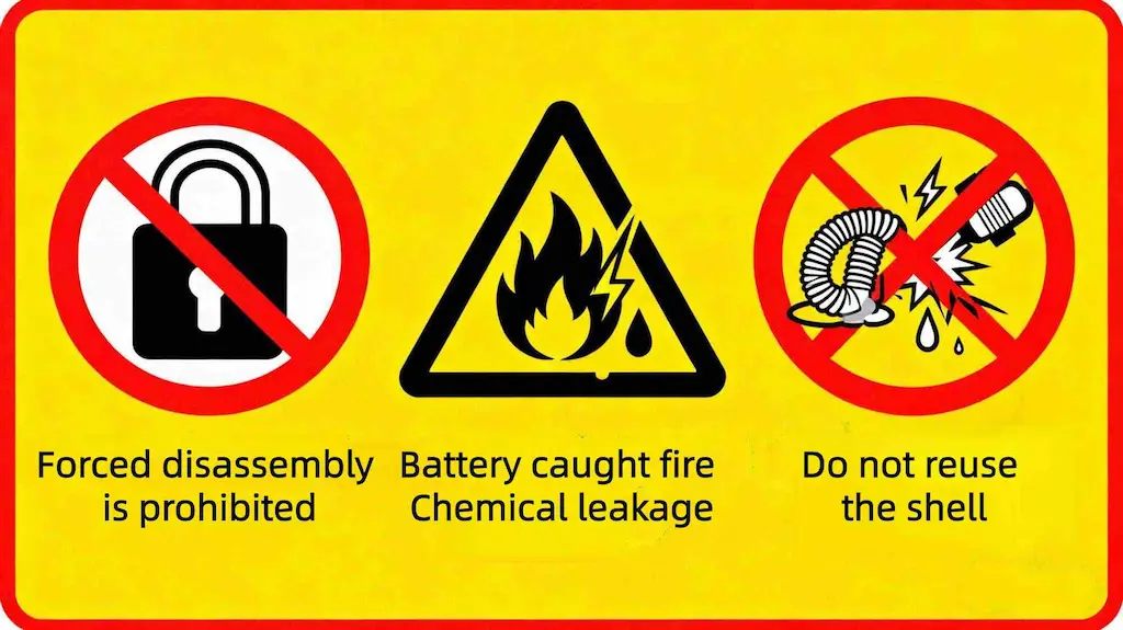 Important safety warning before opening a disposable vape