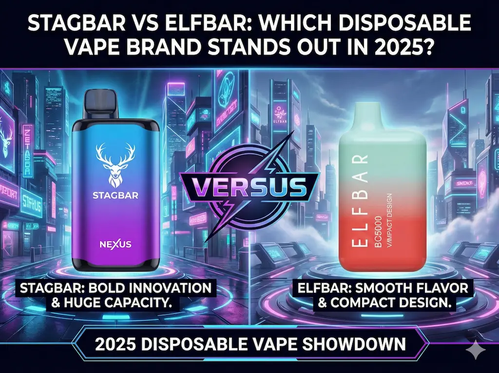 Stagbar vs Elfbar comparison for disposable vapes in 2025