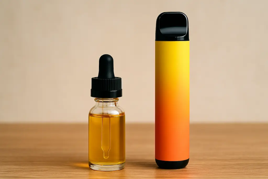 Do Vapes Expire? Complete Guide to Shelf Life, Storage & Safety 4 Vape juice expiration vs vape device expiration — comparison of liquid and device lifespan in vaping products.