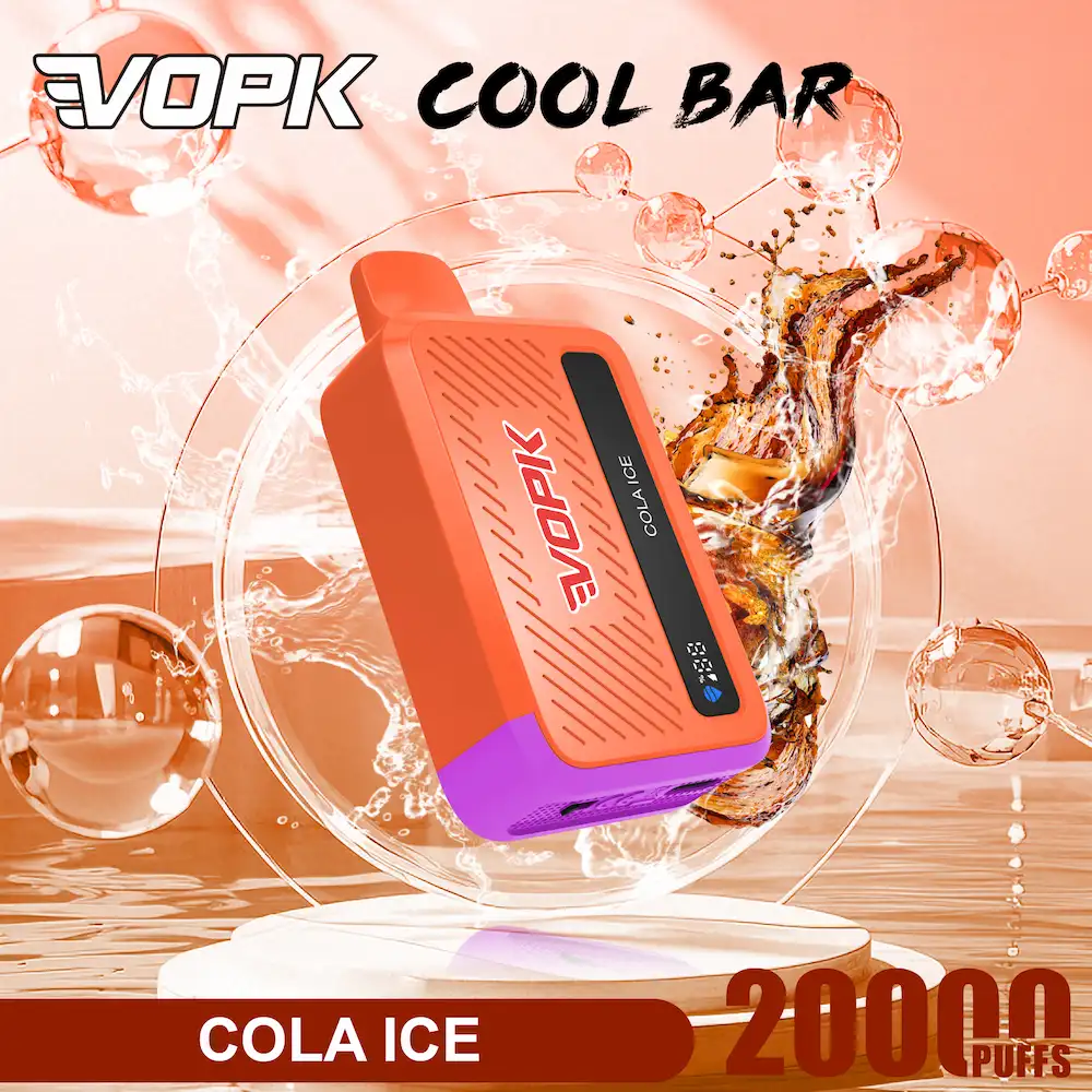 VOPK Cool Bar 20000 20K Puffs 5% Nicotine Vape 7 VOPK Cool Bar 20000 puffs disposable vape in Cola Ice flavor