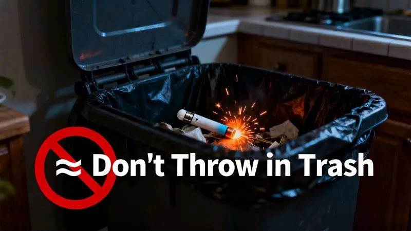 Mistakes to avoid when disposing of disposable vapes