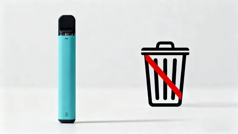 How to Properly Dispose of Disposable Vapes (EPA-Style E-Waste & Battery Safety Guide) 4 EPA-style warnings about unsafe ways to dispose of disposable vapes