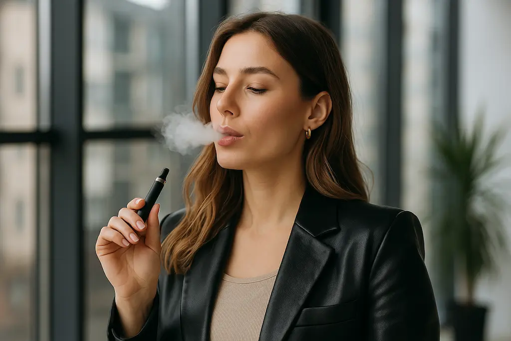 Are Nicotine-Free Vapes Safe? The Real Truth About 0% Nicotine Vaping 3 Nicotine-free vape device symbolizing reasons people choose vaping without nicotine for relaxation or flavor enjoyment.