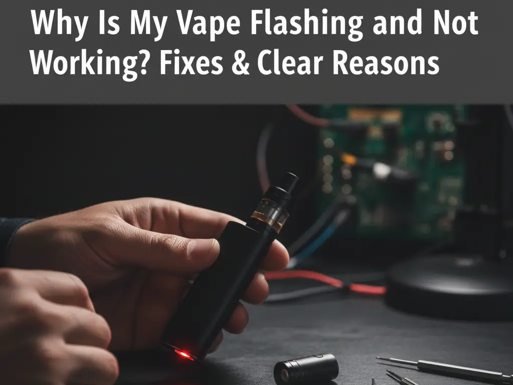 why your vape is flashing and not working guide