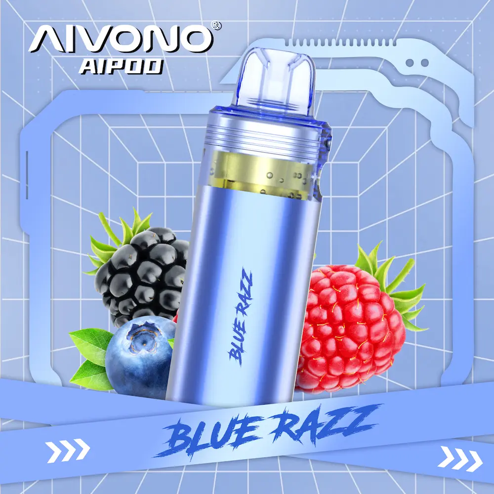 AIVONO 30000 Puffs 30K Refillable Pod Clear Tank 3 AIVONO 30K puffs refillable pod – Blueberry Raz flavor tank