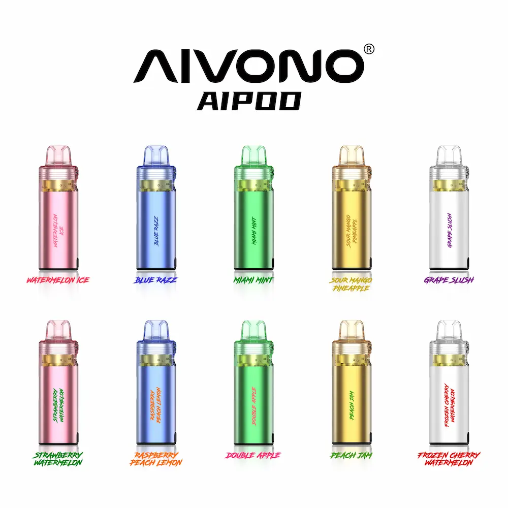 AIVONO 30000 Puffs 30K Refillable Pod Clear Tank 12 AIVONO 30K puffs refillable pod full flavor collection image