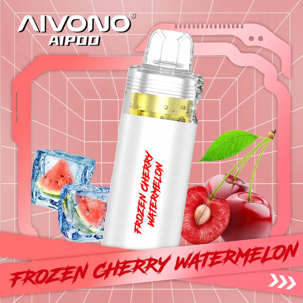 AIVONO 30000 Puffs 30K Refillable Pod Clear Tank 11 AIVONO 30K puffs refillable pod – Frozen Cherry Watermelon flavor tank