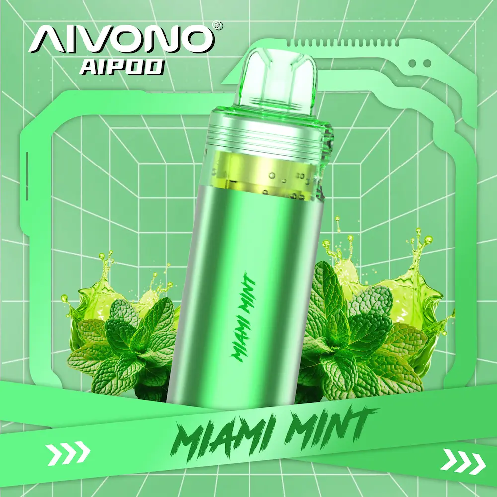 AIVONO 30000 Puffs 30K Refillable Pod Clear Tank 4 AIVONO 30K puffs refillable pod – Miami Mint flavor tank