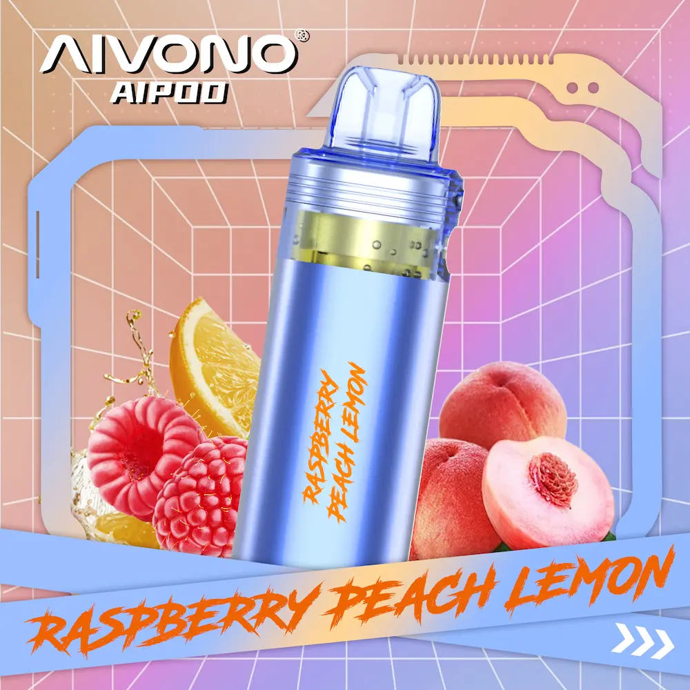 AIVONO 30000 Puffs 30K Refillable Pod Clear Tank 8 AIVONO 30K puffs refillable pod – Raspberry Peach Lemon flavor tank