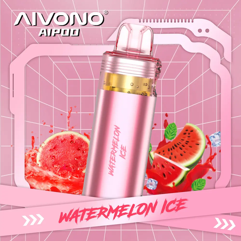 AIVONO 30000 Puffs 30K Refillable Pod Clear Tank 2 AIVONO 30K puffs refillable pod – Watermelon Ice flavor tank