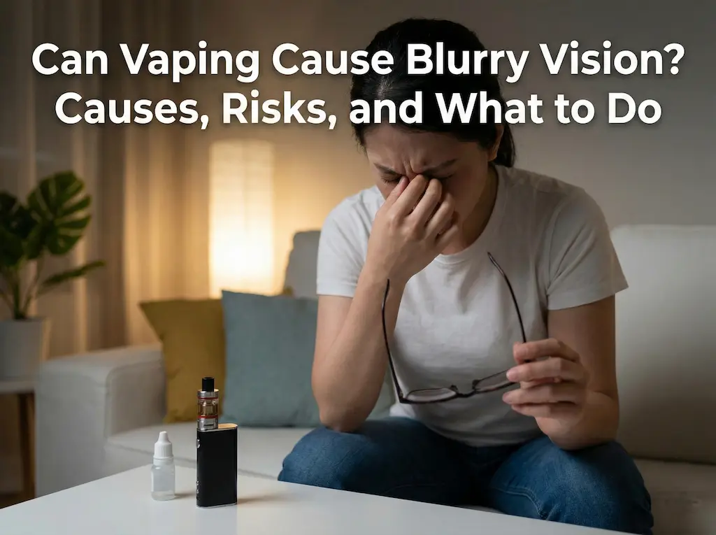 Il vaping può causare l'offuscamento della vista? Cause, rischi e cosa fare 2 Il vaping può causare offuscamento della vista e sintomi di irritazione agli occhi