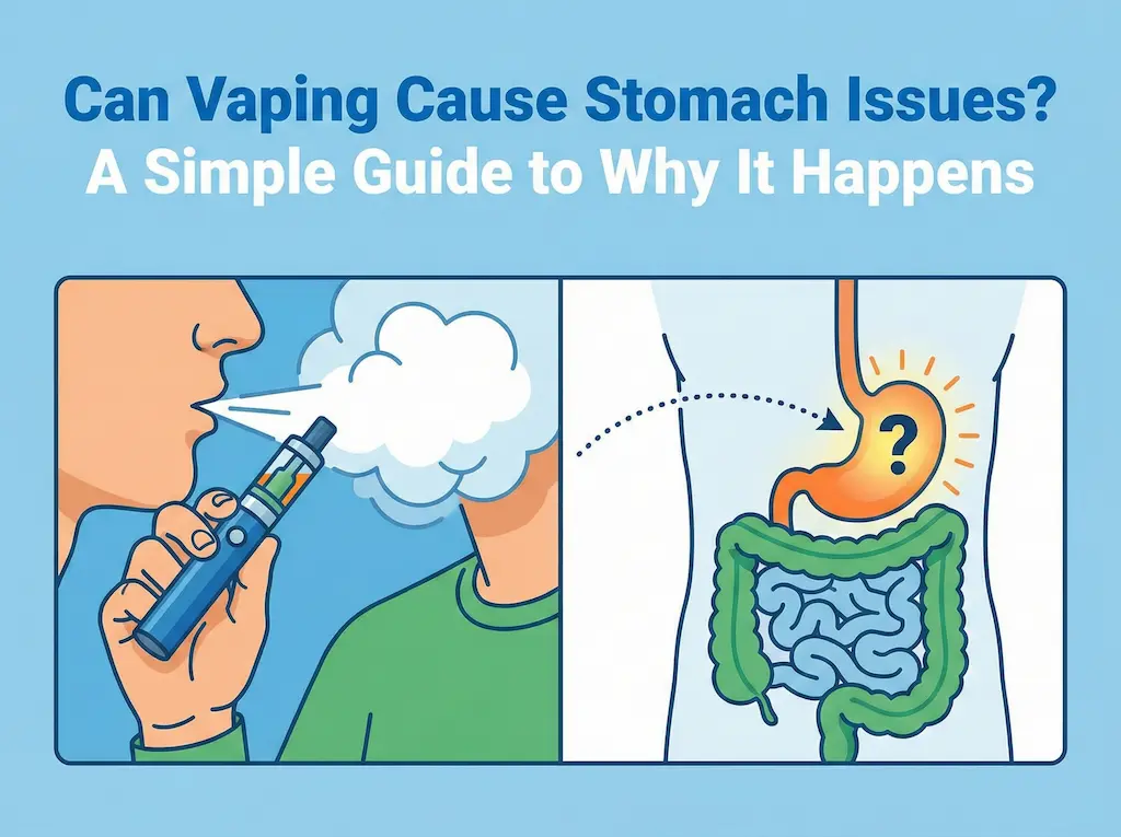 Can Vaping Cause Stomach Issues? A Simple Guide to Why It Happens 2 vaping stomach issues guide explaining stomach pain nausea and bloating from vaping