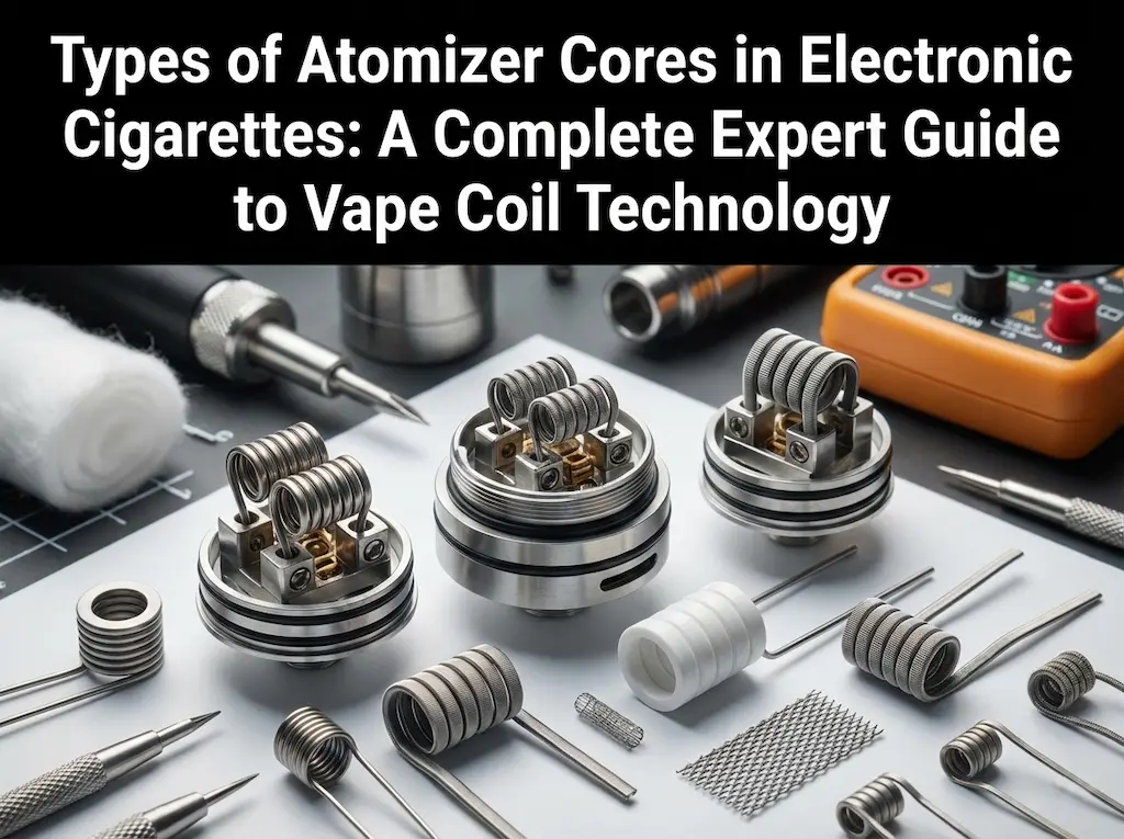 Complete Expert Guide: Types of Atomizer Cores for Electronic Cigarettes 2 Complete guide explaining different atomizer cores and how vape coils work in electronic cigarettes