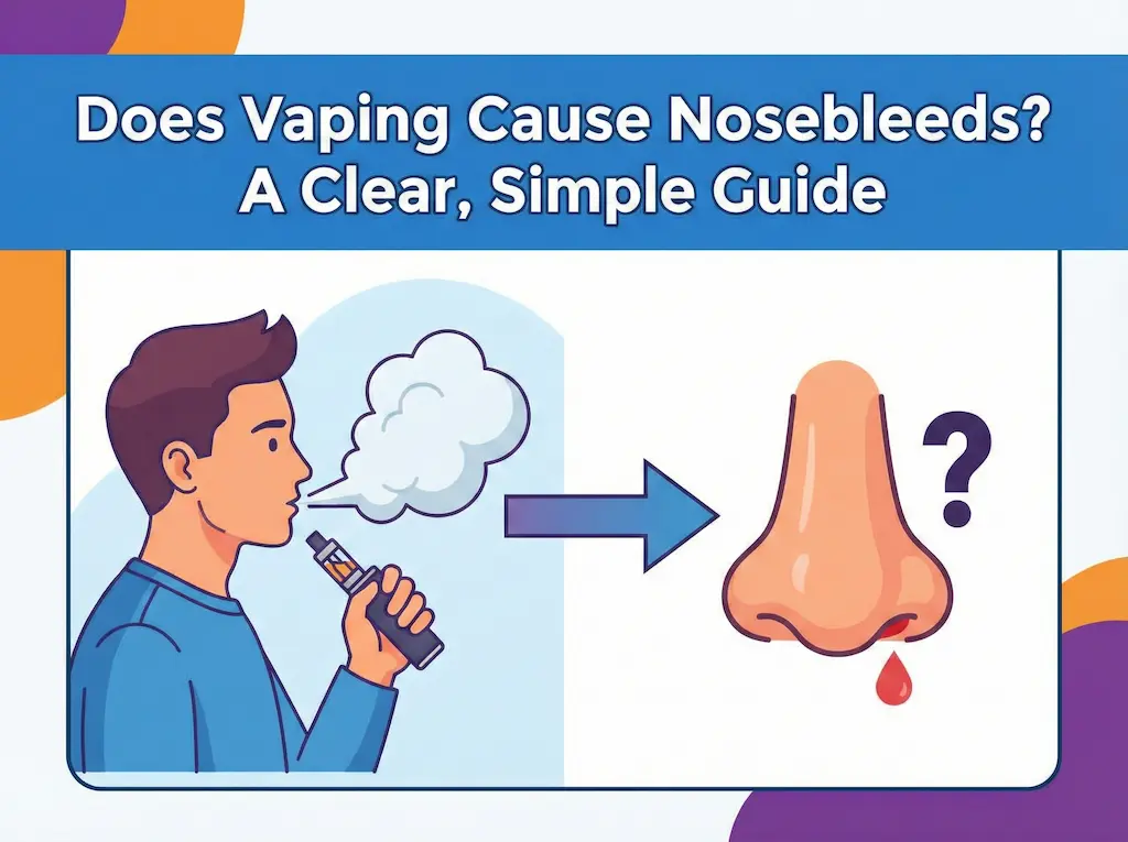 Does Vaping Cause Nosebleeds? A Clear, Simple Guide 2 Simple guide explaining why vaping can cause nosebleeds and how dryness leads to irritation