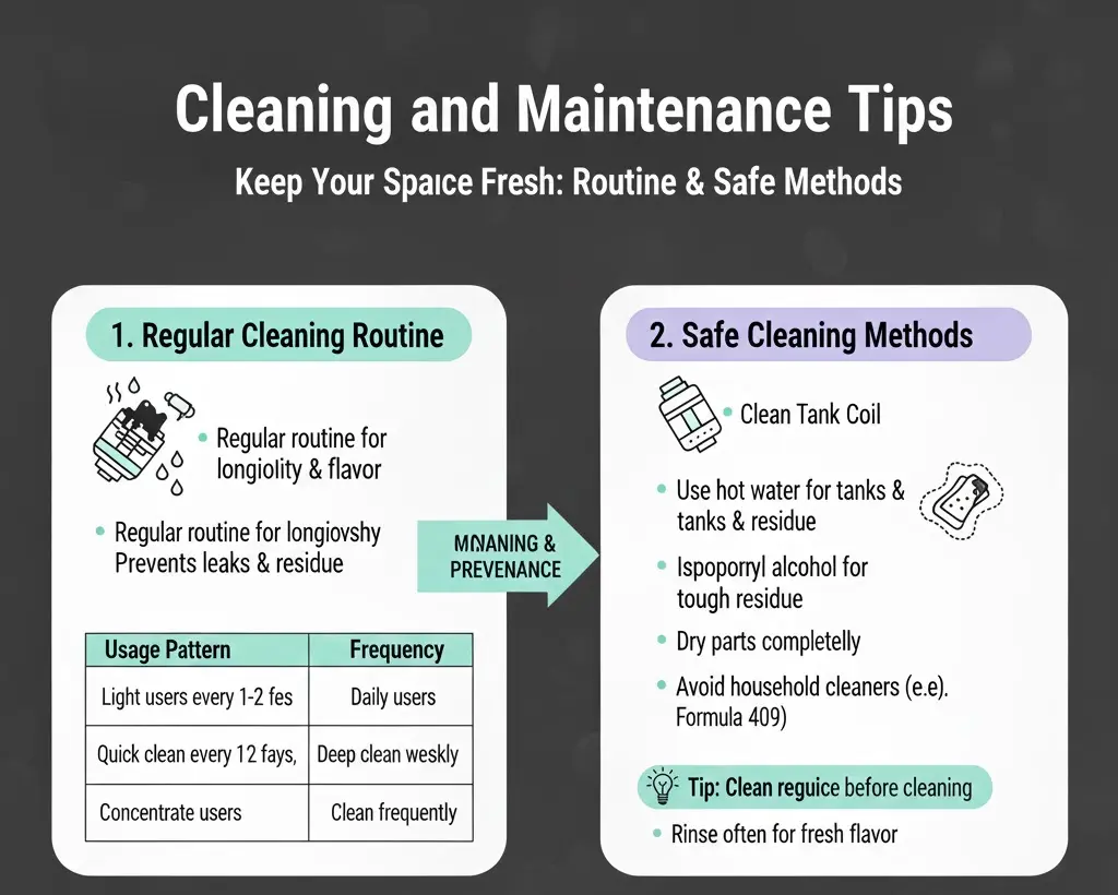 Regular cleaning and maintenance tips for vape devices