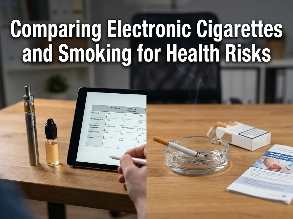 Electronic cigarettes vs smoking health risks comparison