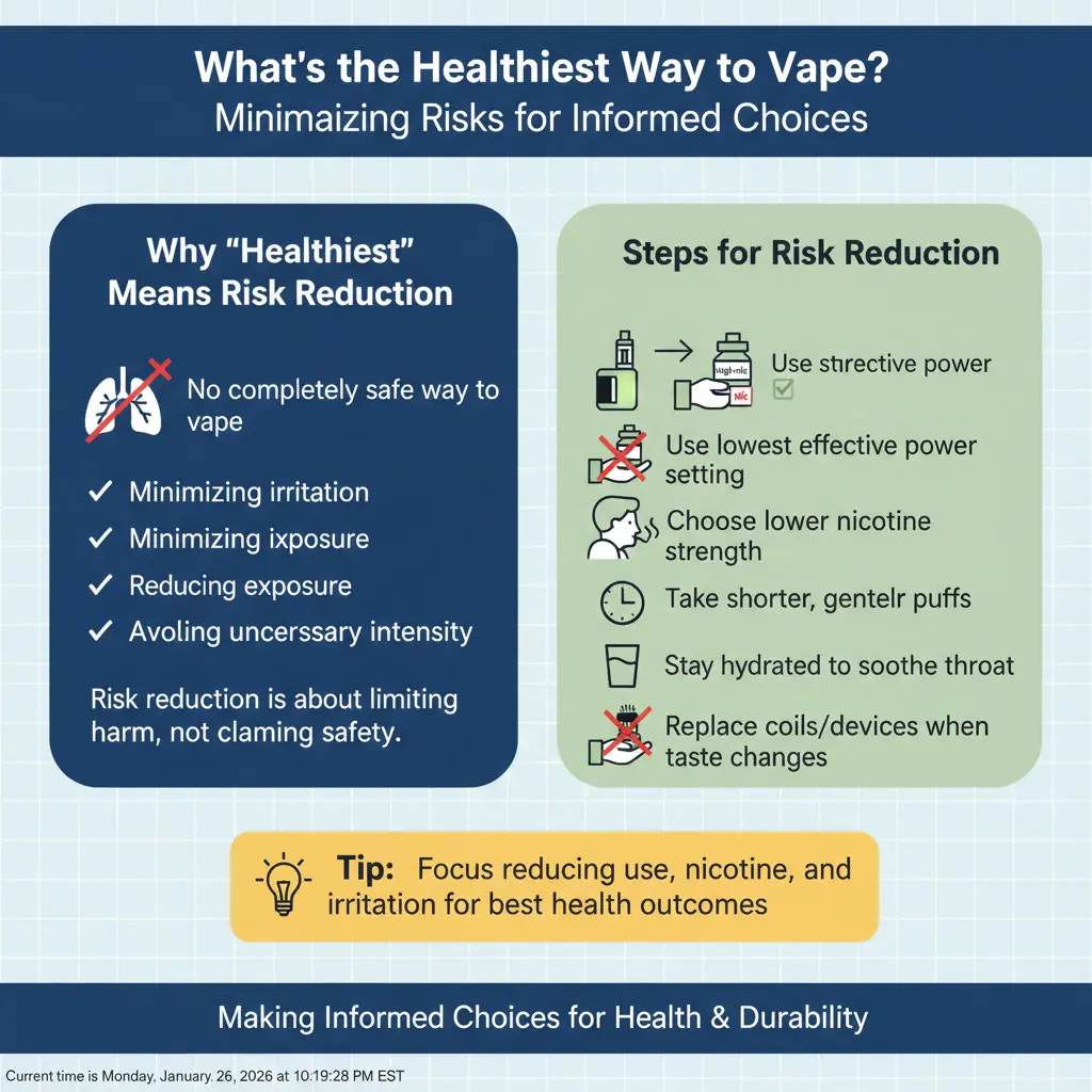 Hvad er den sundeste måde at dampe på?