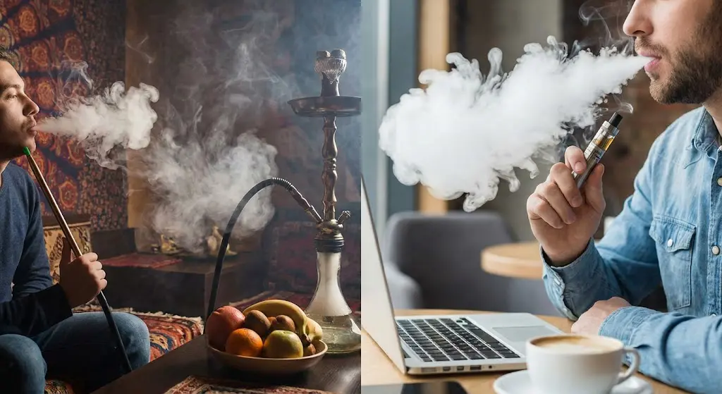Hookah vs vaping smell differences between smoke and vapor indoors