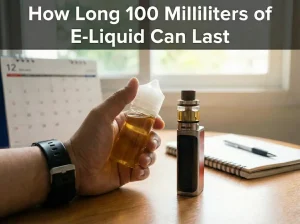 Hjem 46 Hvor længe 100 milliliter e-væske kan holde for dampere