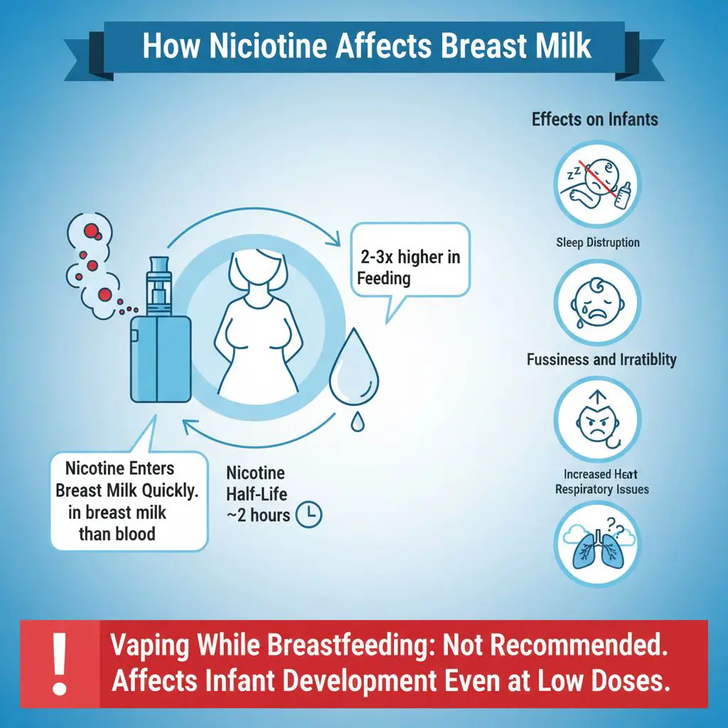 How nicotine affects breast milk and infant development