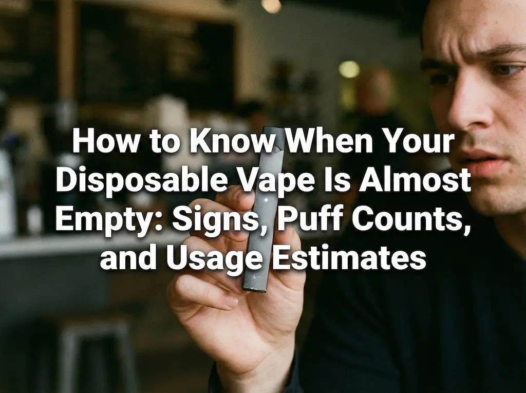 How to know when a disposable vape is almost empty with fading flavor and weak vapor