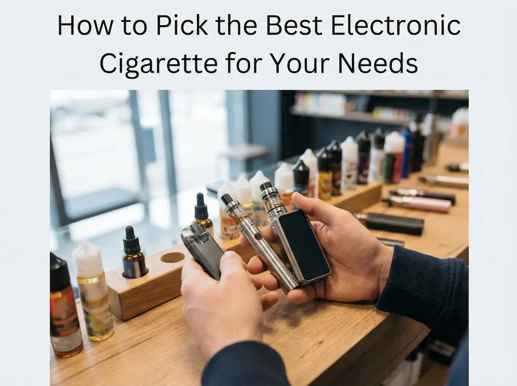 Sådan vælger du den bedste elektroniske cigaret til dine behov 2 Sådan vælger du den bedste elektroniske cigaret til begyndere