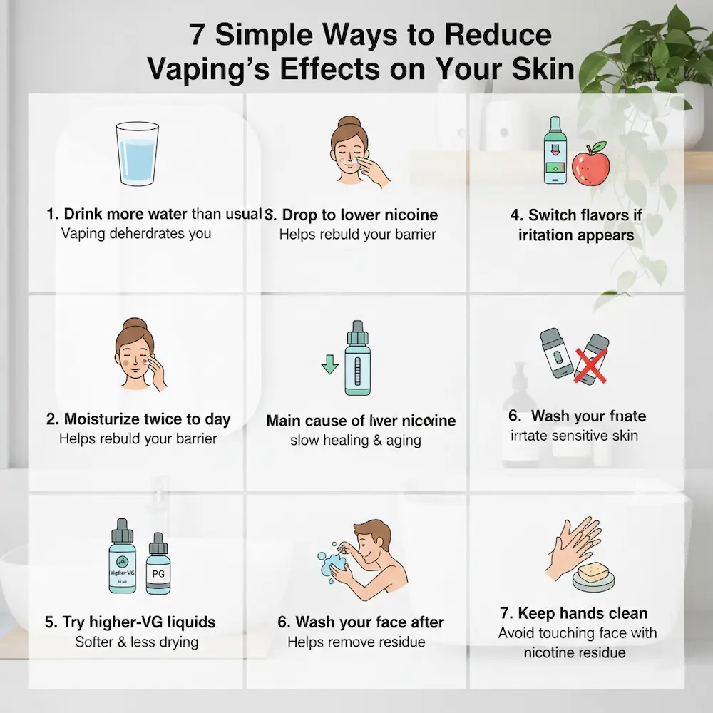 Is Vaping Bad for Your Skin? A Simple, Clear Guide for Vapers 3 Tips to prevent dry skin and irritation caused by vaping