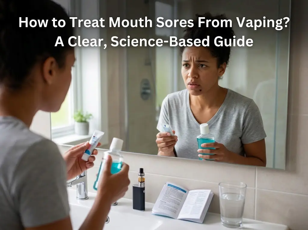 Hur behandlar man munsår från vaping? En tydlig, vetenskapsbaserad guide 2 Hur man behandlar munsår från vaping som orsakas av torrhet och irritation