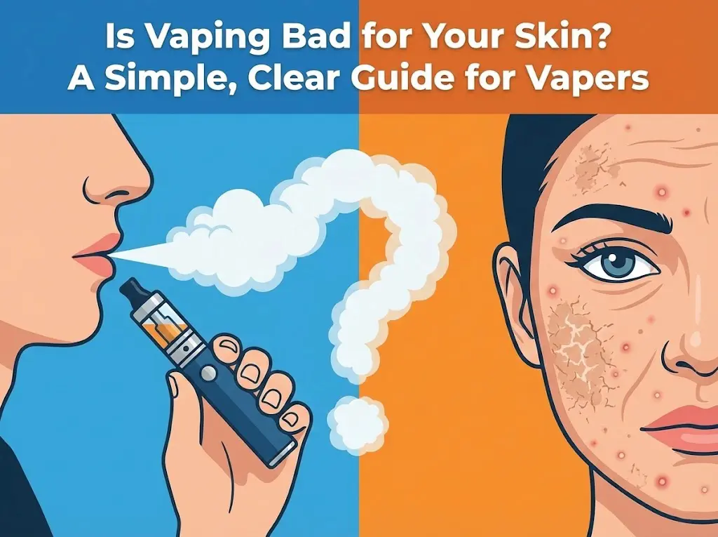 Is Vaping Bad for Your Skin? A Simple, Clear Guide for Vapers 2 Vaping effects on skin health including dryness, irritation, and aging