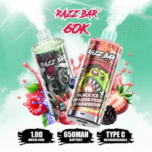 Razz Bar Crystal 60K puffs disposable vape - main product image