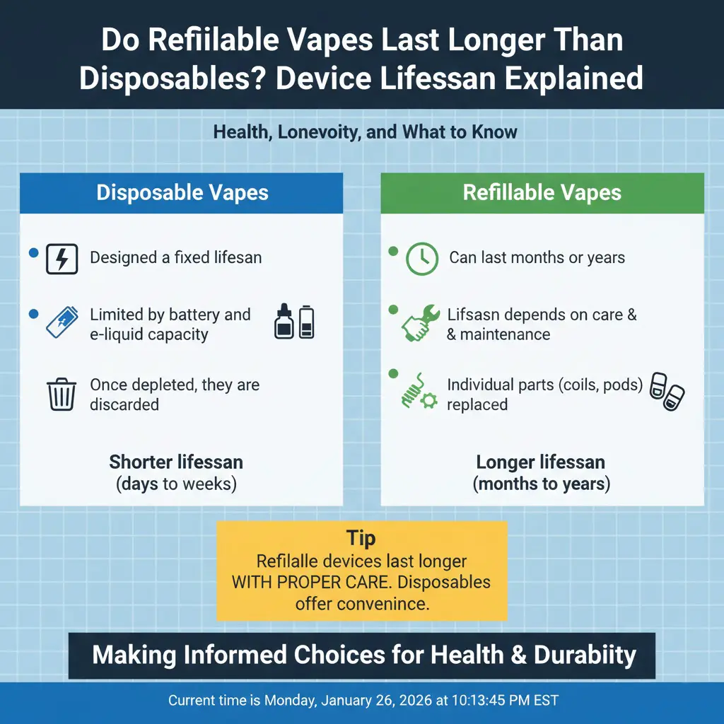 Holder genopfyldelige vapes længere end engangsartikler?