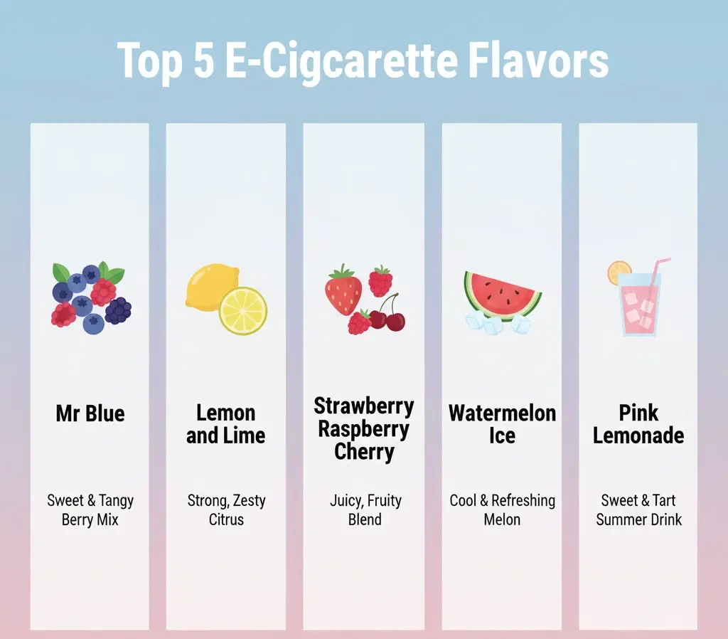 Top five electronic cigarette flavor trends