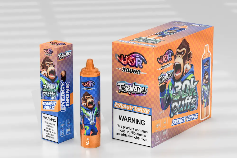 UOR Tornado 30000 (30K) Puffs Vape Desechable 3 UOR Tornado 30000 vape desechable sabor bebida energética