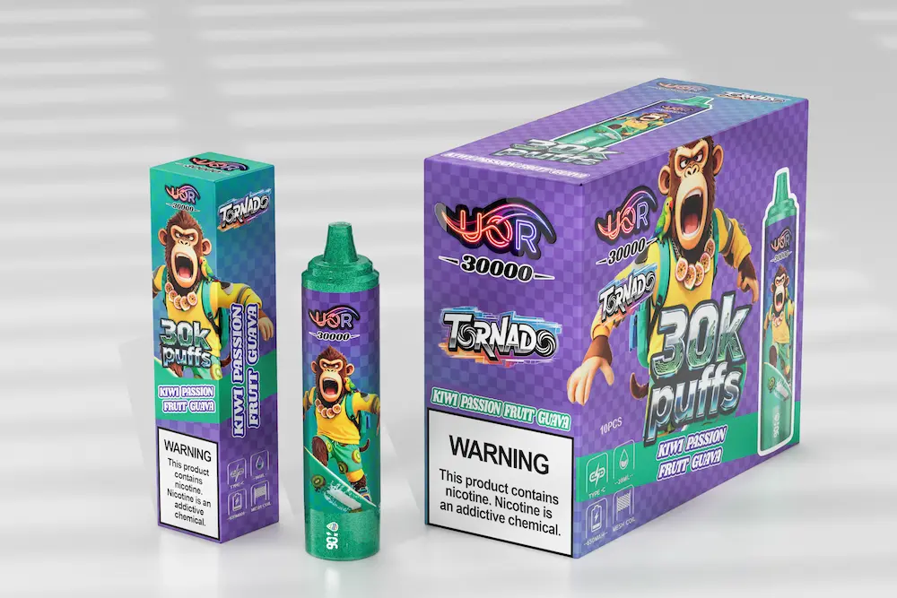 UOR Tornado 30000 (30K) Puffs Vape Desechable 5 UOR Tornado 30000 vape desechable sabor kiwi maracuyá guayaba