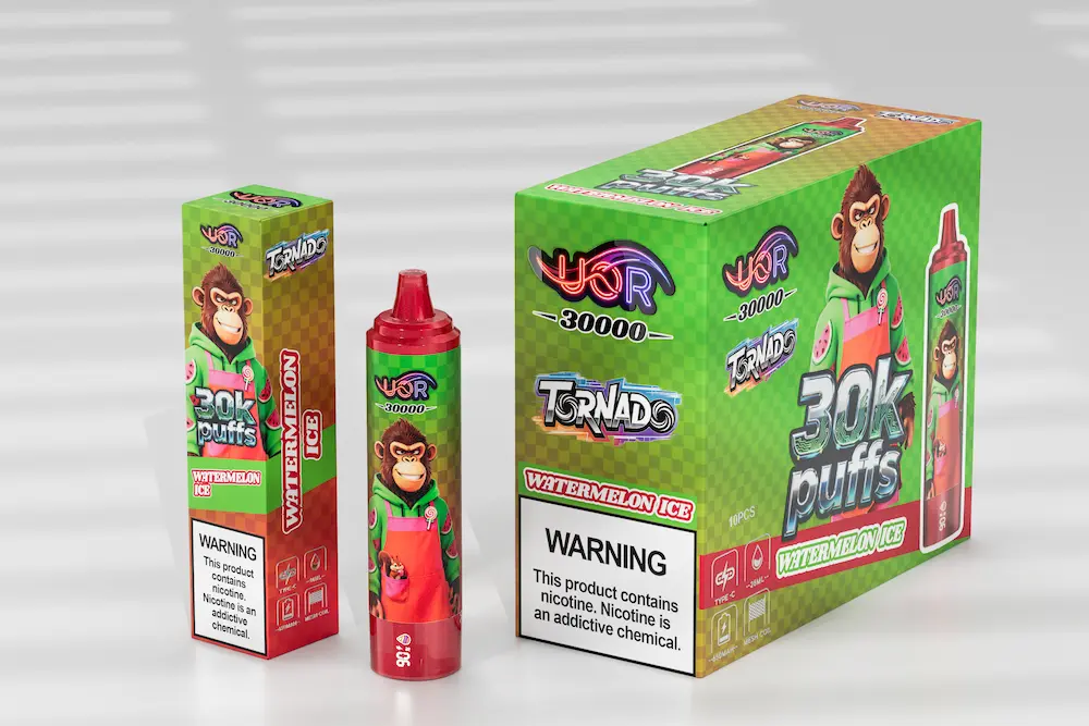 UOR Tornado 30000 (30K) Puffs Vape Desechable 9 UOR Tornado 30000 vape desechable sabor sandía helada